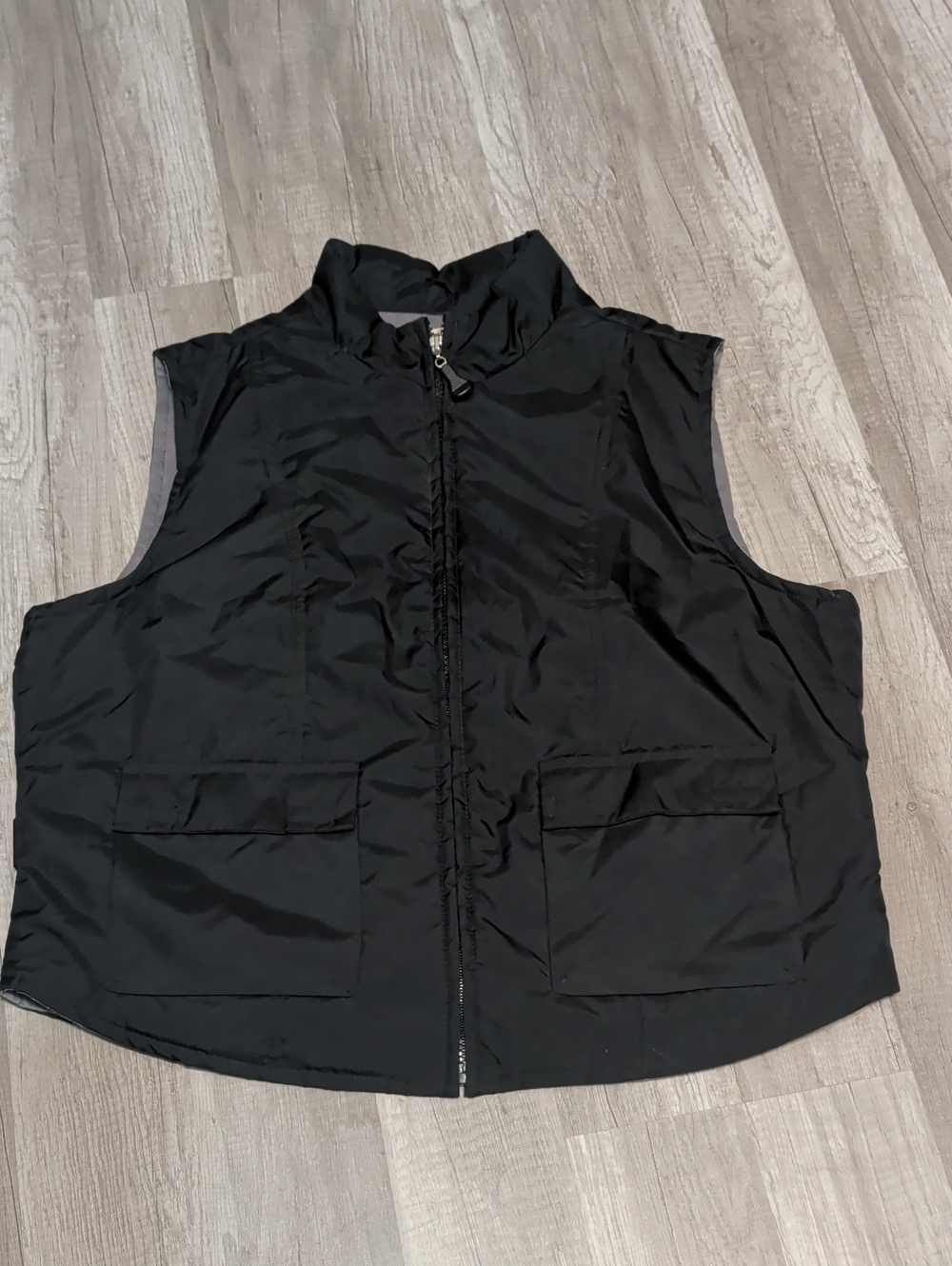 Men's Black Quilted Vest Jacket - Unbranded